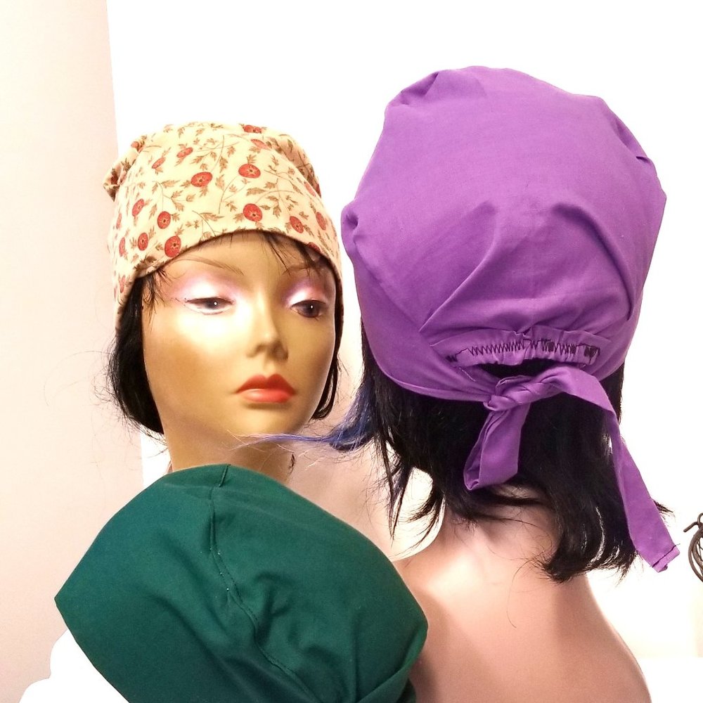 Surgical Cap Purple 2 pack